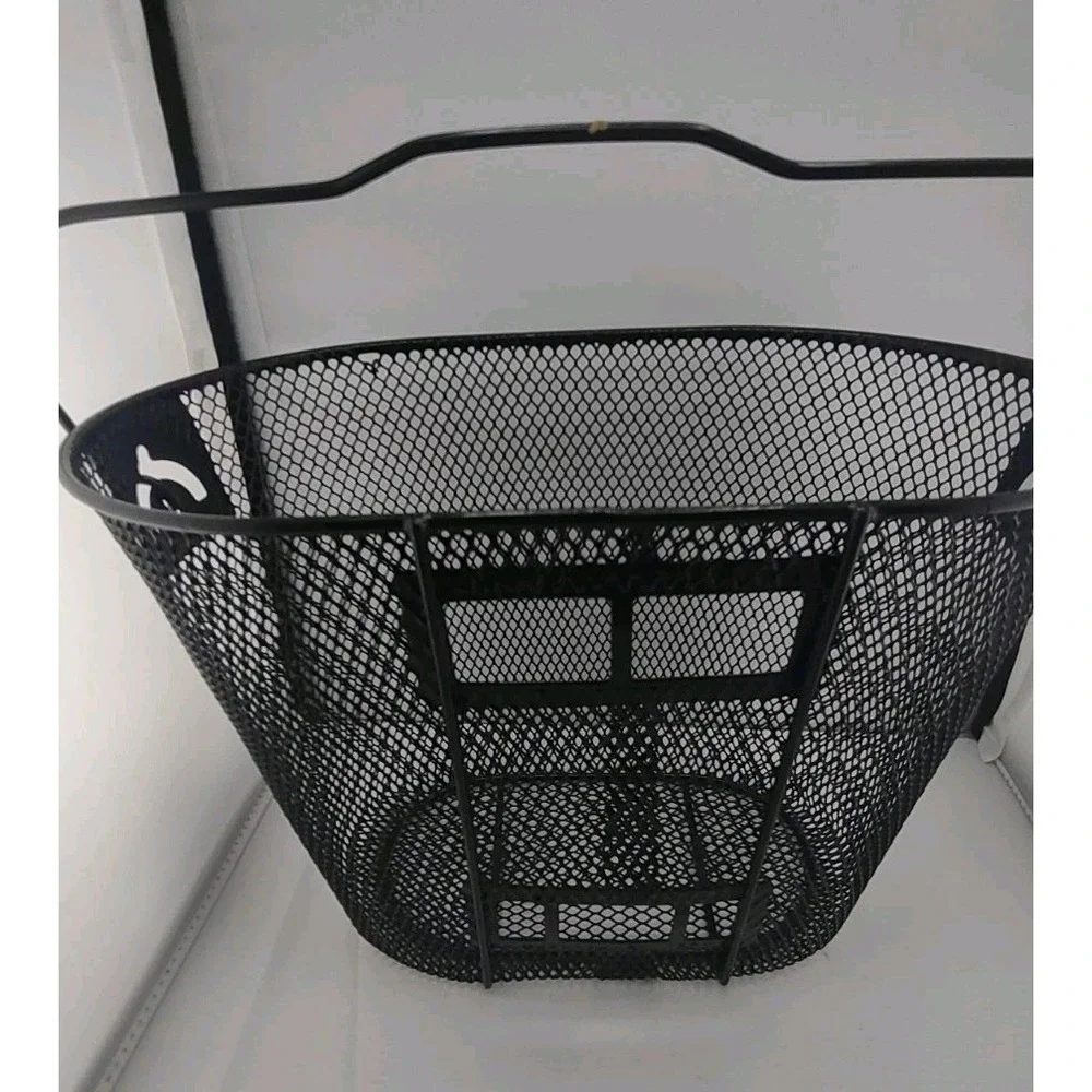 Detachable‎ Black Mesh Bike Basket With Handle. Plus A Set Bar End Bike Mirrors.
